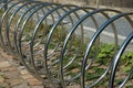 Bicycle rack Royalty Free Stock Photo