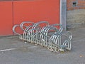 Bicycle rack Royalty Free Stock Photo