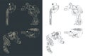 Bicycle rear derailleur blueprints