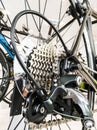 Bicycle rear derailleur Royalty Free Stock Photo