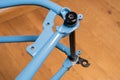 Bicycle Rear Dropout with Alignment Rod Royalty Free Stock Photo