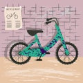 Bicycle rent illustration