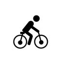 Bicycle rental icon vector isolated on white background, Bicycle rental sign Royalty Free Stock Photo