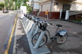 Bicycle rental point in Moscow 13.07.2017