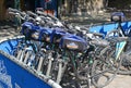 Bicycle rental program in Manhattan Royalty Free Stock Photo