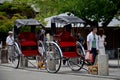 Bicycle rickshaw for Japanese people and traveler foreigner sit