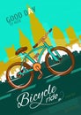 Bicycle Ride Poster Royalty Free Stock Photo