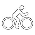 Bicycle rider icon in two color design style. bicycle rider vector icon modern and trendy flat symbol for web site