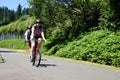Bicycle riders on the Burke Gilman trail