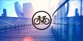 Bicycle Riding Bike Transportation Icon Concept