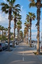 Bicycle road in barcelona