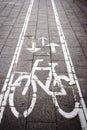 Bicycle road sign Royalty Free Stock Photo