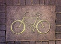 Bicycle road sign