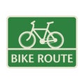 Bicycle Route Guide sign