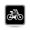 Bicycle route sign graphic