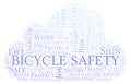 Bicycle Safety word cloud.