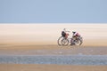 Bicycle on a Sandy Beach in Fano, Denmark Royalty Free Stock Photo