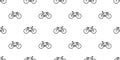 Bicycle Seamless Pattern vector cycling isolated wallpaper vintage background