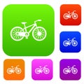 Bicycle set collection Royalty Free Stock Photo