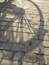 Bicycle Shadow Royalty Free Stock Photo