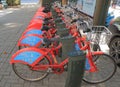 Bicycle share scheme Hangzhou China Royalty Free Stock Photo