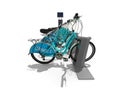 Bicycle Sharing concept Royalty Free Stock Photo