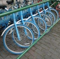 Bicycle sharing in Shanghai, China