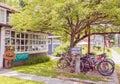 Front entrance bicycle shop Woodstock New York