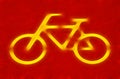 Bicycle sign Royalty Free Stock Photo