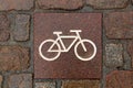 Bicycle sign Royalty Free Stock Photo