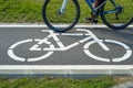 Bicycle sign and bicycle