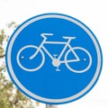 Bicycle Sign Royalty Free Stock Photo