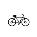 Bicycle sign icon vector isolated on white background, Bicycle sign sign Royalty Free Stock Photo