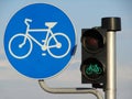 Bicycle sign and light