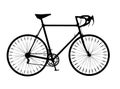 Bicycle Silhouette Drop Handlebar Mountain Bike