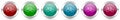 Bicycle silver metallic vector icon set, round glossy buttons with chrome border for web design