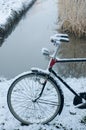 Bicycle in the snow