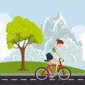 Bicycle sport competition Royalty Free Stock Photo