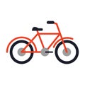 Bicycle Sport Vehicle Isolated flat Royalty Free Stock Photo