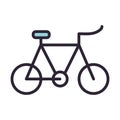 Bicycle sport vehicle isolated icon Royalty Free Stock Photo