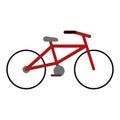 Bicycle sport vehicle isolated Royalty Free Stock Photo