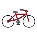 Bicycle sport vehicle isolated Royalty Free Stock Photo