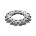 Bicycle Sprocket Isometric Composition