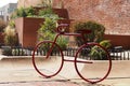 This bicycle is a statue near the Pearl St. Mall in Boulder, CO.