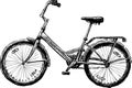 A bicycle for the strolls Royalty Free Stock Photo