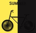 Bicycle summer convex elements yellow