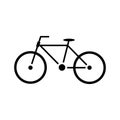 Bicycle symbol, Flat design symbol, Vector illustration Royalty Free Stock Photo