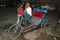 Bicycle taxi in Old Delhi Royalty Free Stock Photo