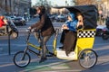 Bicycle taxi in Paris