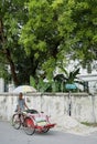 Bicycle taxi in penang malaysia